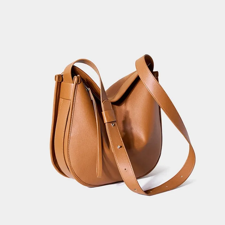 Large Leather Convertible Crossbody Bag