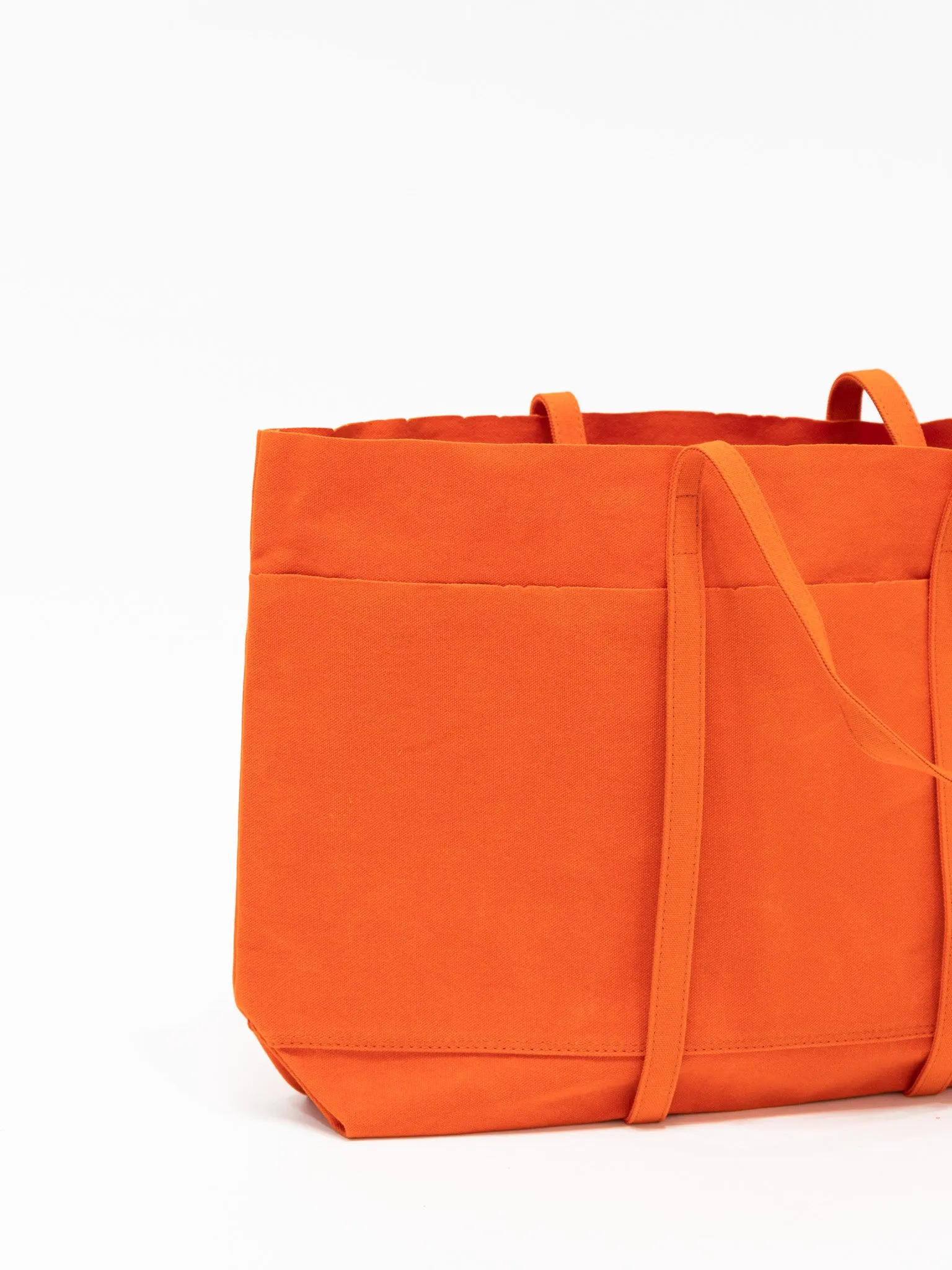 Large Light Ounce Canvas Tote - Orange