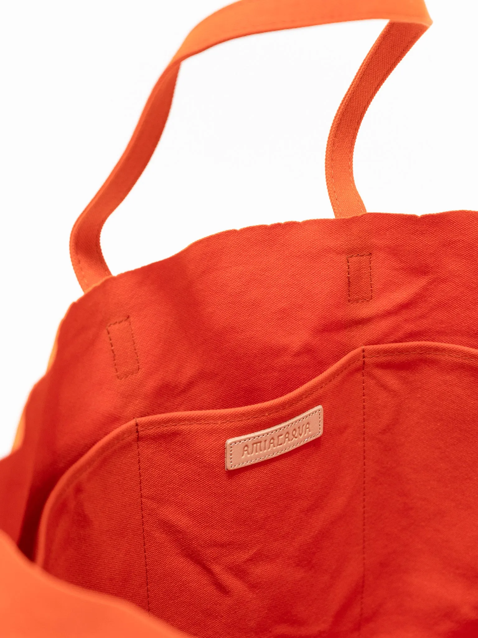 Large Light Ounce Canvas Tote - Orange