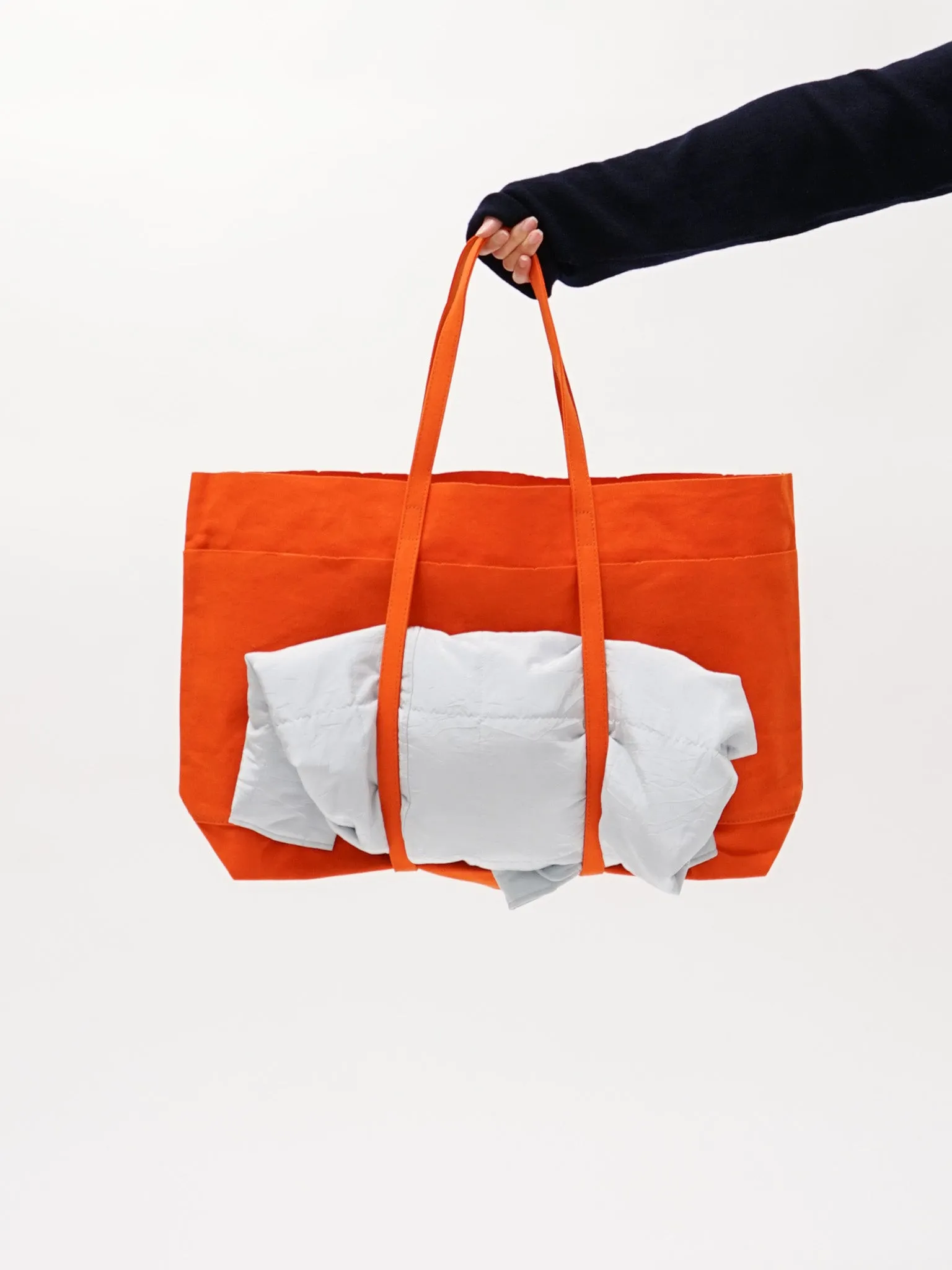 Large Light Ounce Canvas Tote - Orange