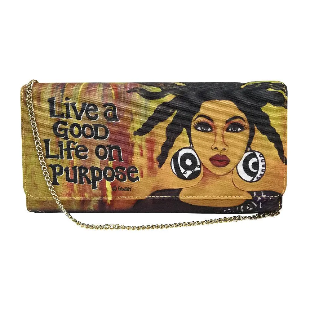 Life on Purpose Canvas Clutch