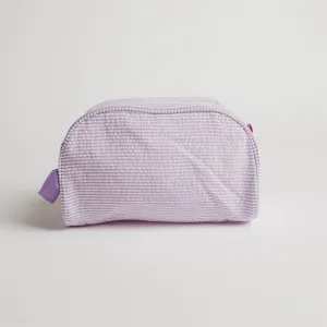 Lilac Seersucker Traveler Toiletry Bag