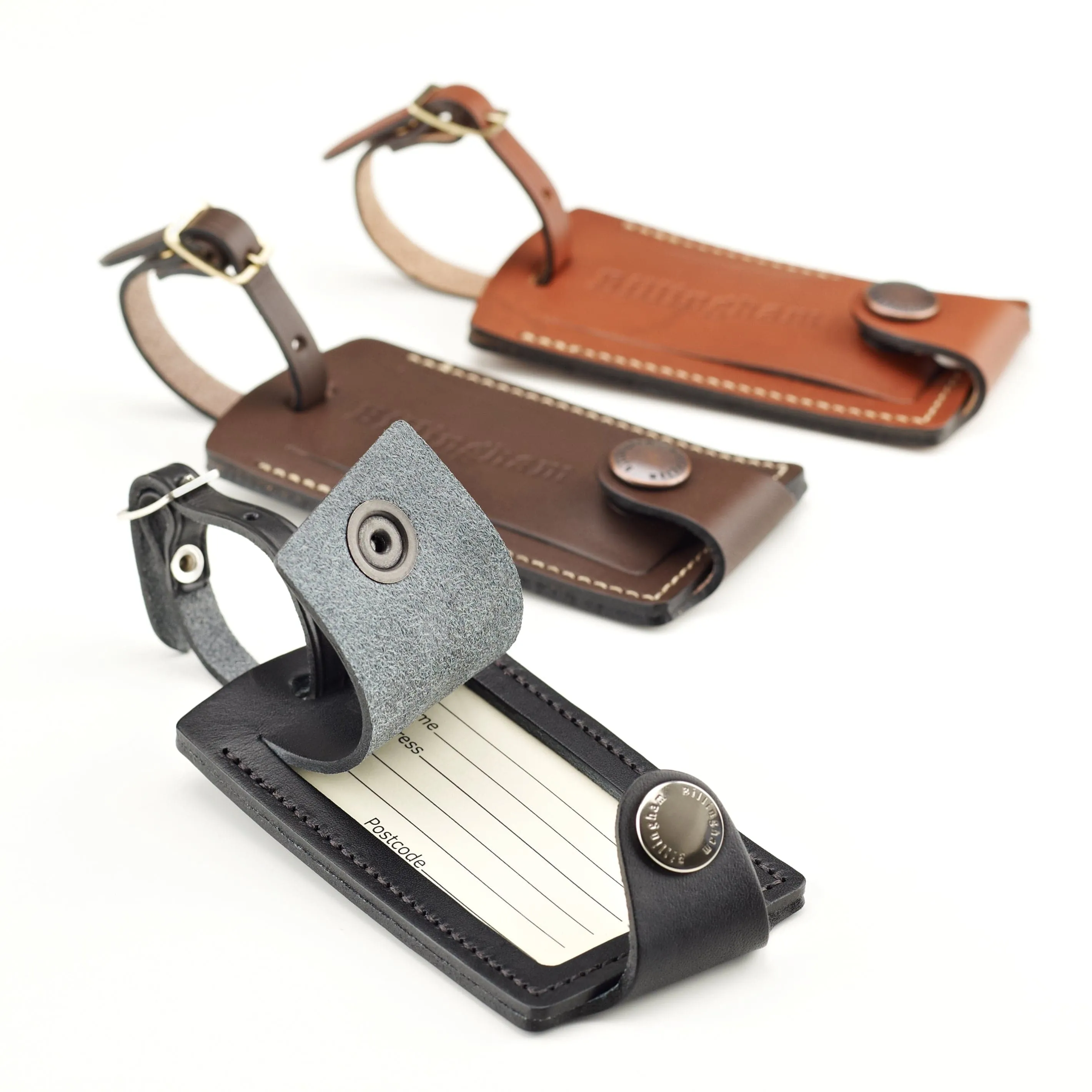 Luggage Tally - Tan Leather / Brass Buckle