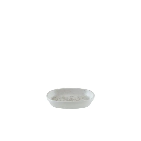 Lunar White Hygge Oval Dish 10cm