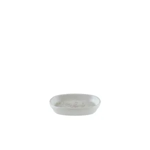 Lunar White Hygge Oval Dish 10cm