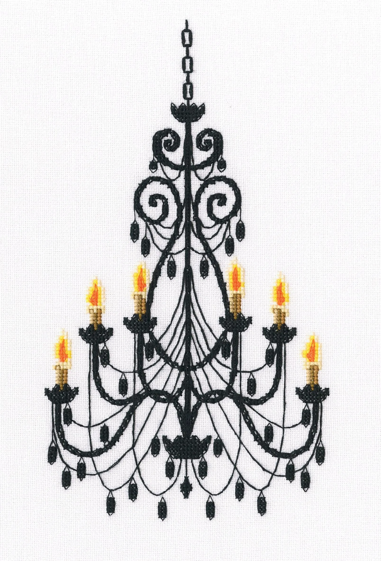 Luxurious chandelier M802 Counted Cross Stitch Kit