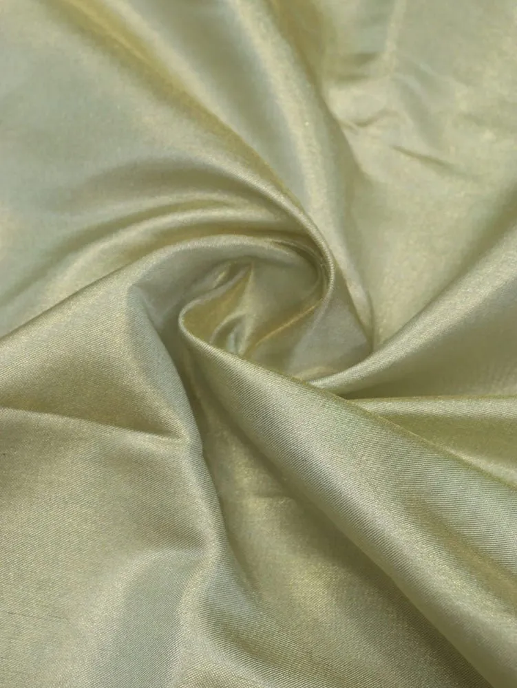 Luxurious Golden Plain Soft Tissue Katan Silk Fabric