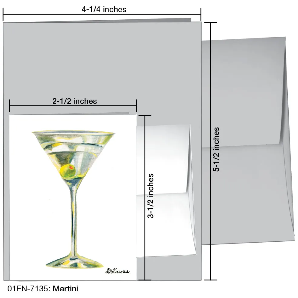 Martini, Greeting Card (7135)