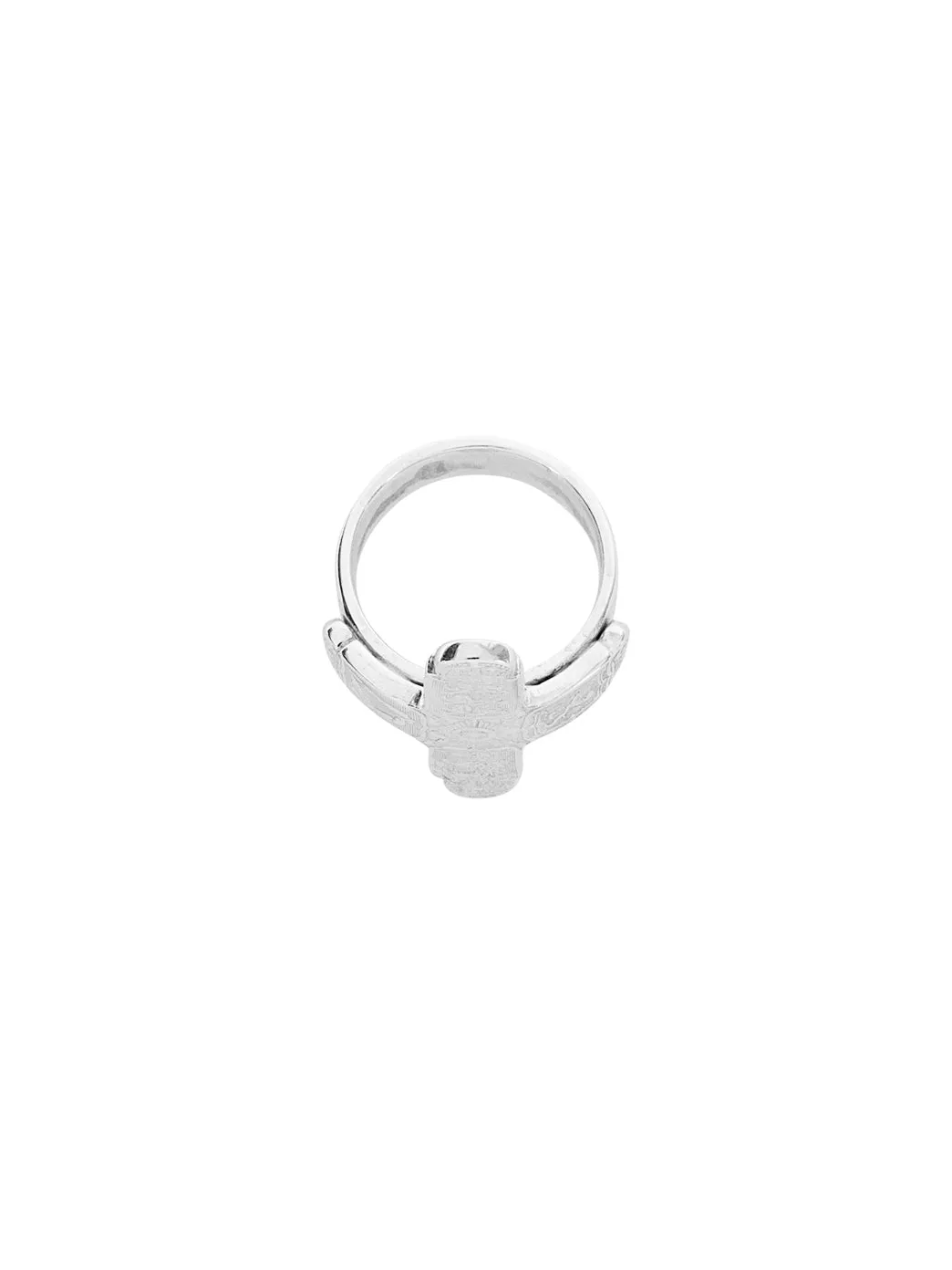 Men's Small Coin Cross Ring