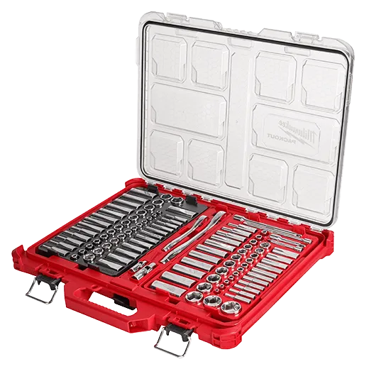 Milwaukee 48-22-9486 - 106pc 1/4" and 3/8" Metric & SAE Ratchet and Socket Set w/PACKOUT™ Low-Profile Organizer