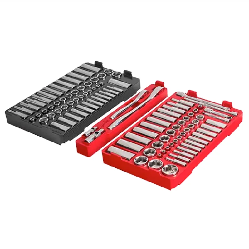 Milwaukee 48-22-9486 - 106pc 1/4" and 3/8" Metric & SAE Ratchet and Socket Set w/PACKOUT™ Low-Profile Organizer