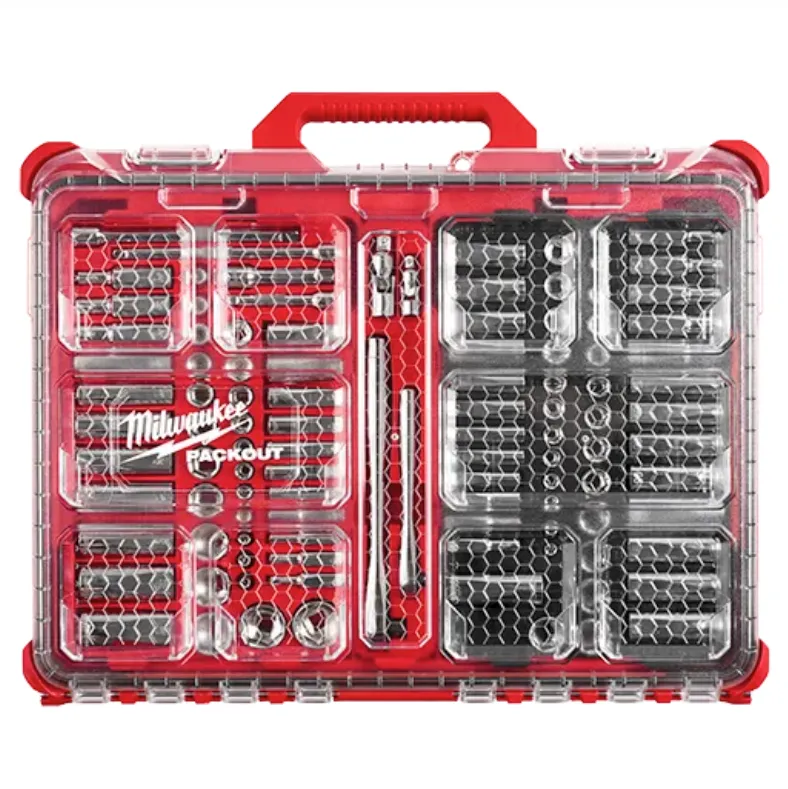 Milwaukee 48-22-9486 - 106pc 1/4" and 3/8" Metric & SAE Ratchet and Socket Set w/PACKOUT™ Low-Profile Organizer