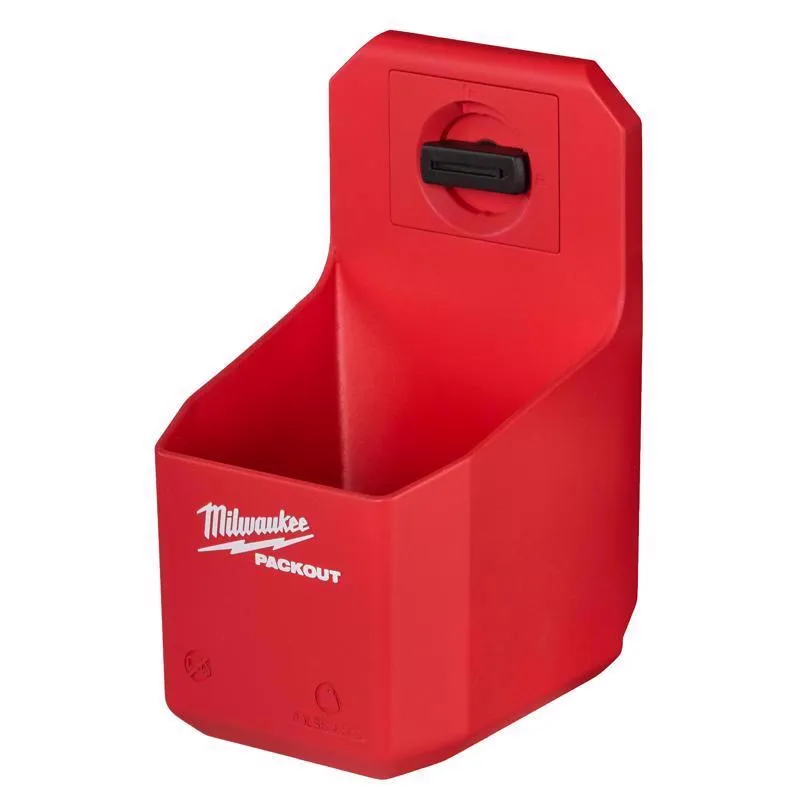 Milwaukee PACKOUT SHOP STORAGE Garage Organizer Organizer Cup Black/Red