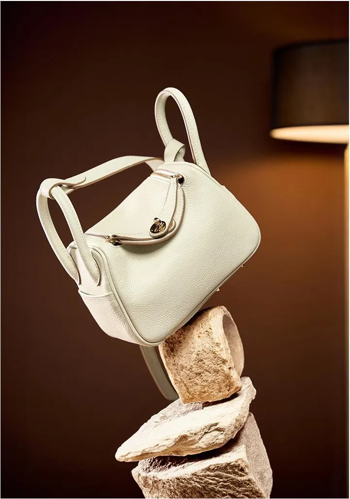 mini lindy 18cm crossbody shoulder bag 2386 cream white