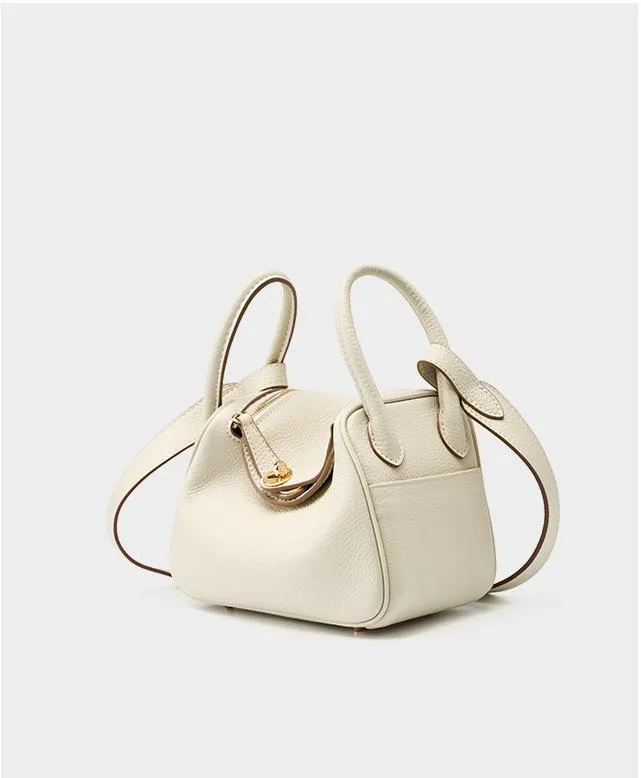 mini lindy 18cm crossbody shoulder bag 2386 cream white