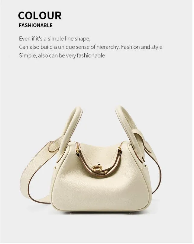 mini lindy 18cm crossbody shoulder bag 2386 cream white