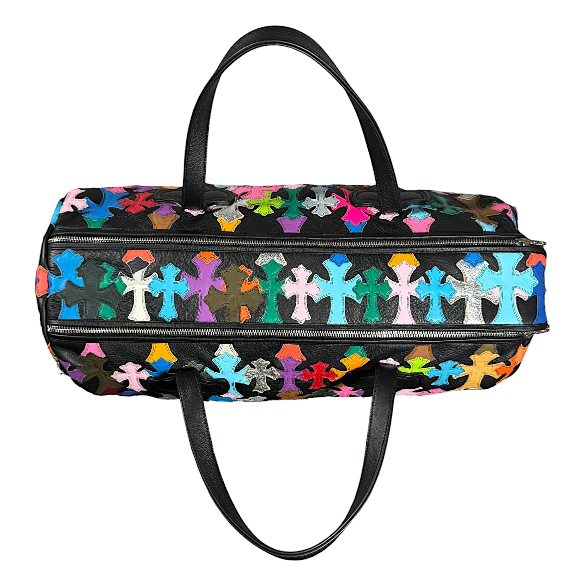 Multi Color Cross Patch Duffle Bag Large (S)