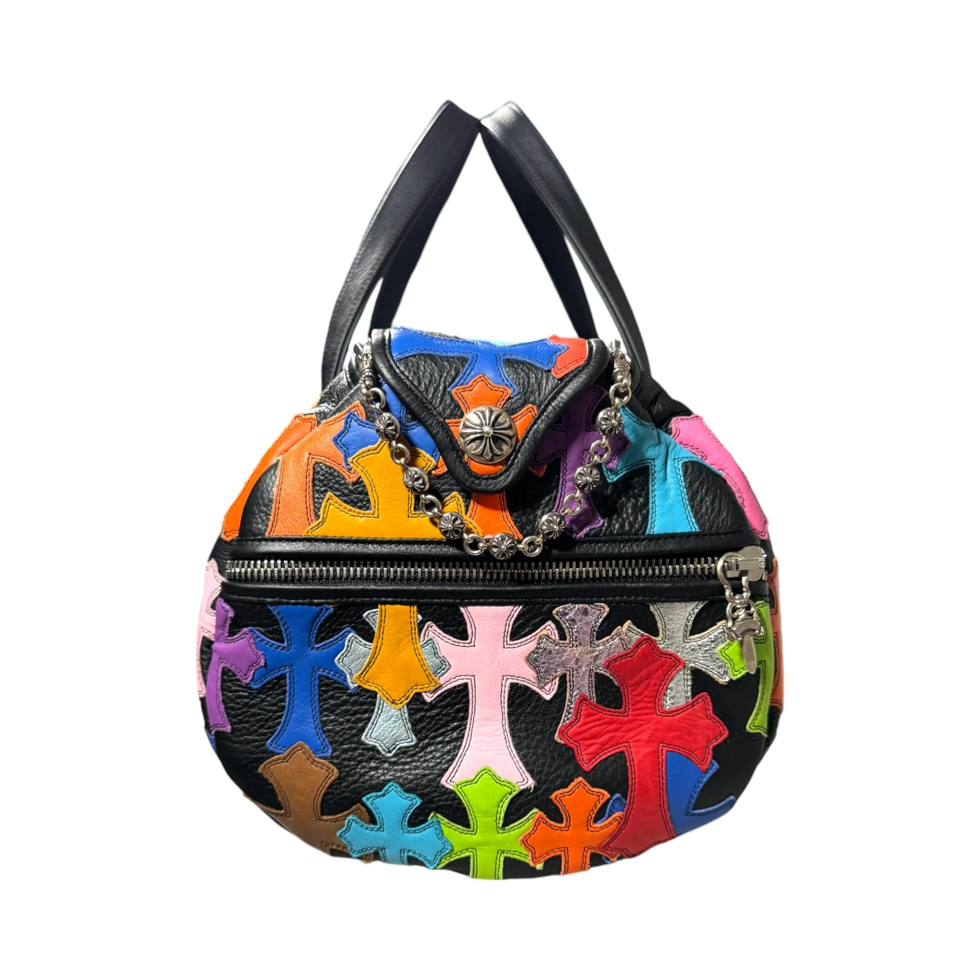 Multi Color Cross Patch Duffle Bag Large (S)