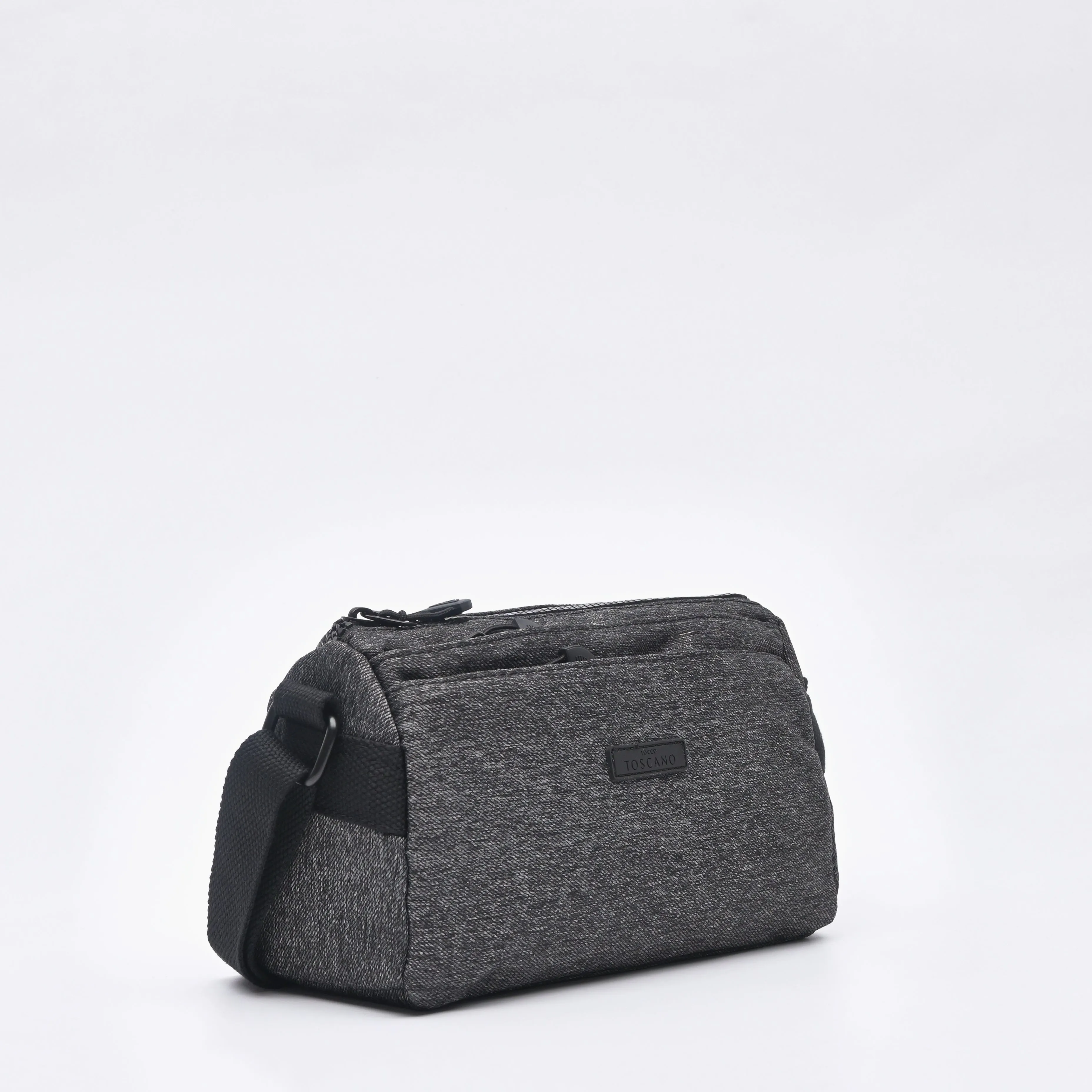 Multi Compartment Denim Sling Bag - TGSB0522FN3BJ4