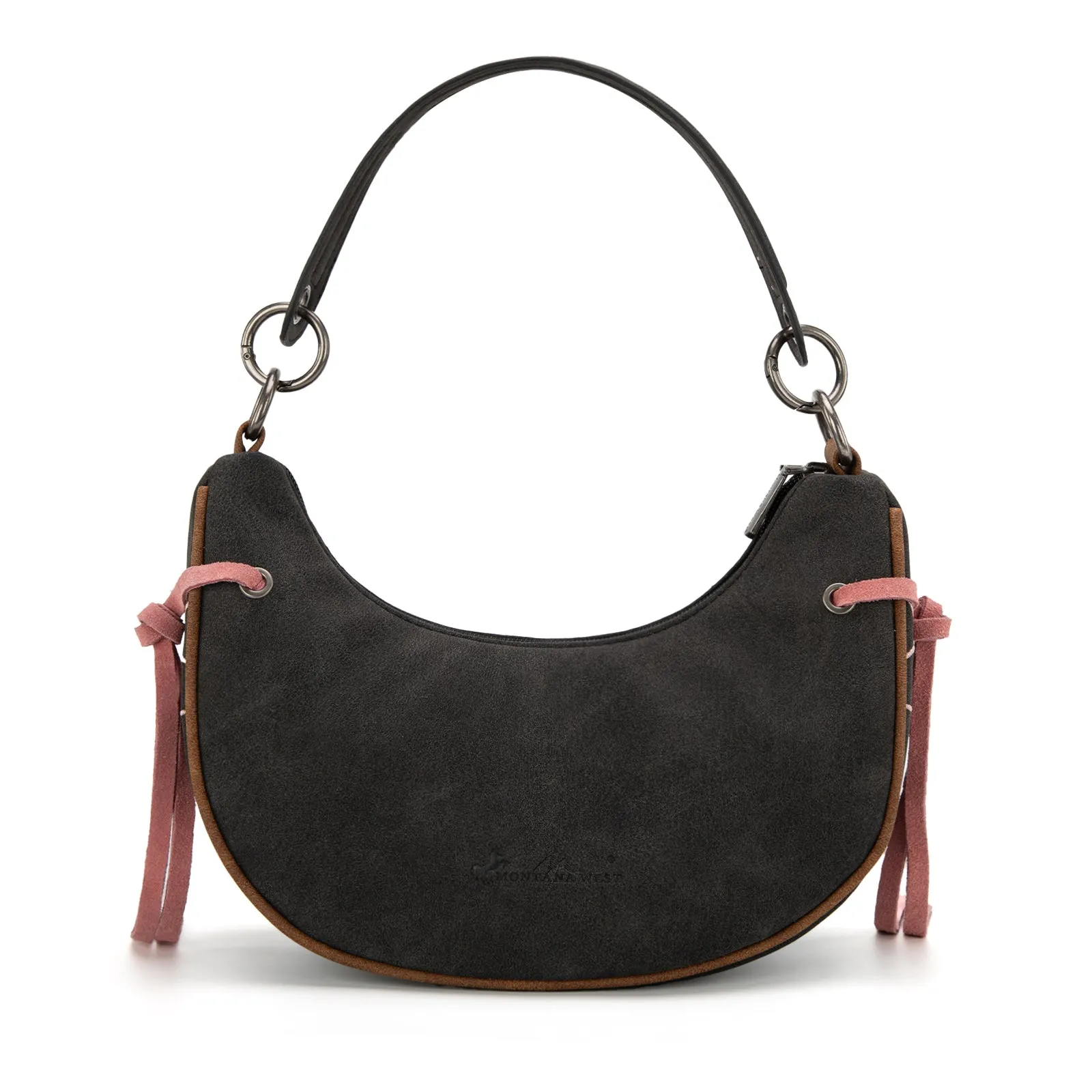 MW1302-919  Montana West Concho Collection Crescent Crossbody Bag