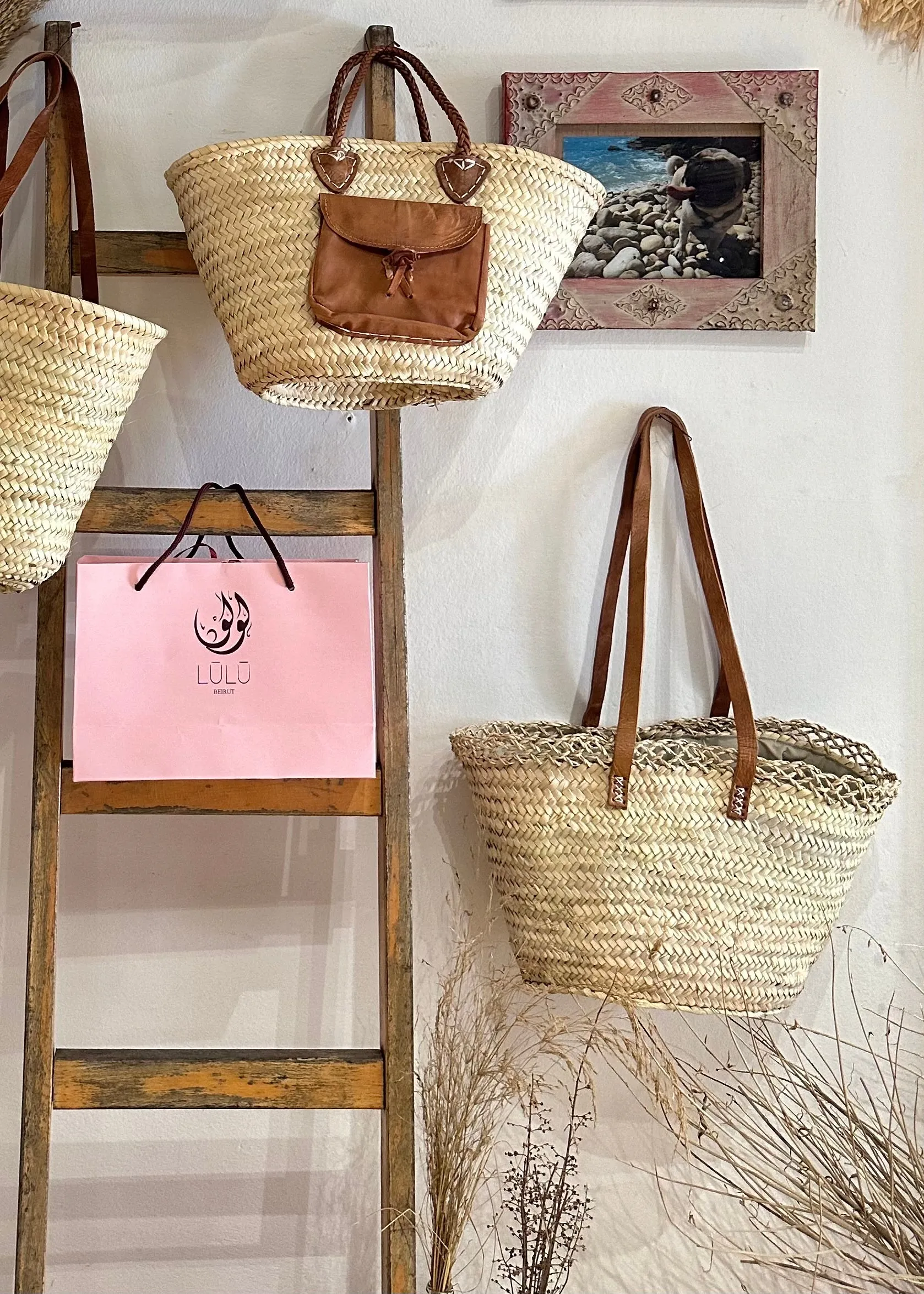 Nina Straw Basket Bag