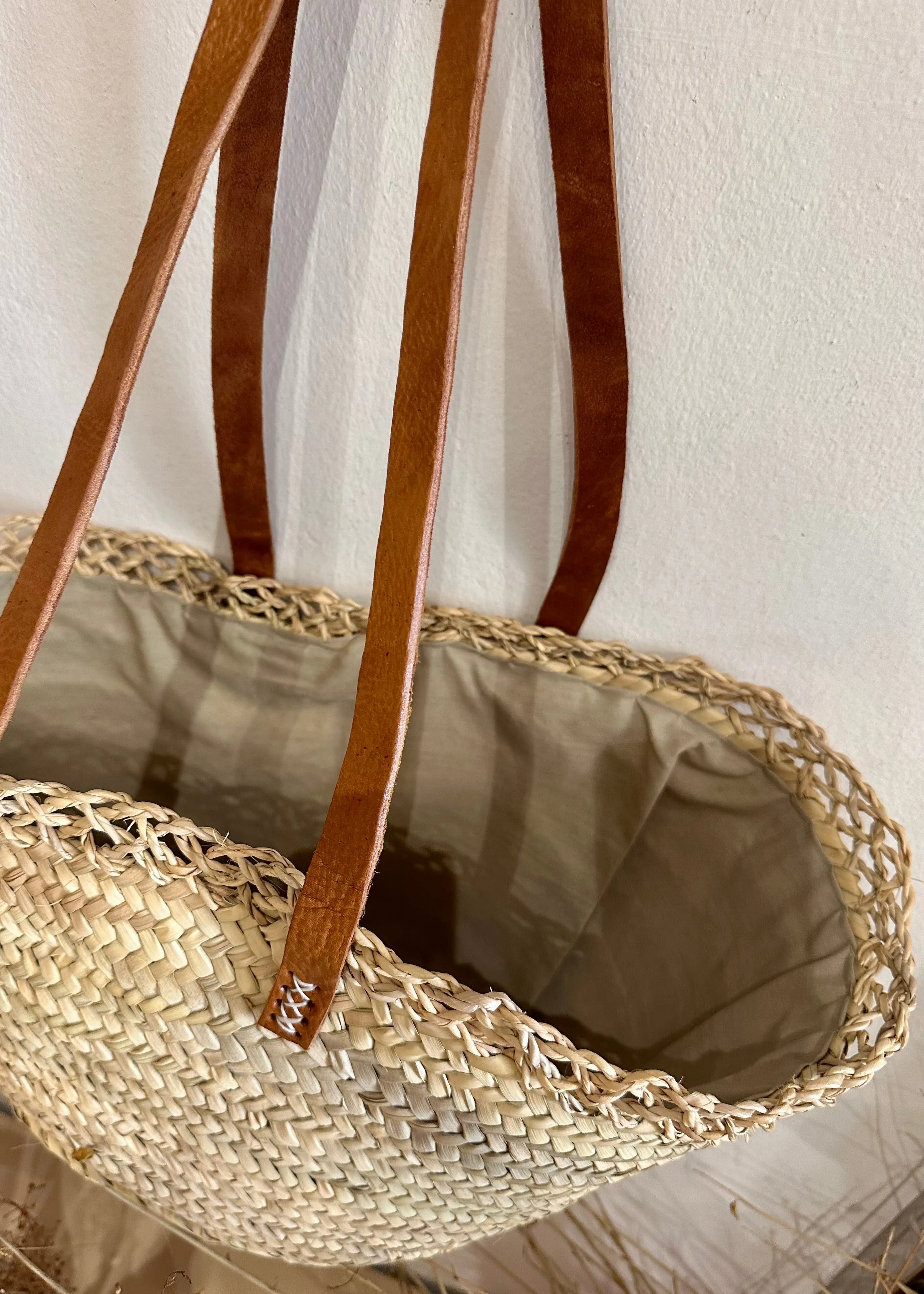 Nina Straw Basket Bag