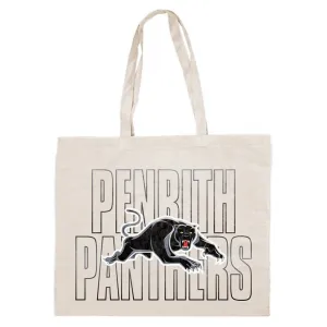 NRL Canvas Tote Bag - Penrith Panthers - Re-Useable Carry Bag