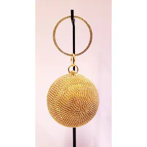 NYC Nights Ball Clutch - Gold