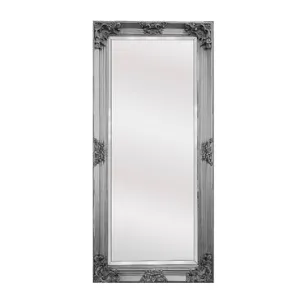 Ornate Antique Silver French Provincial Mirror 90x170cm