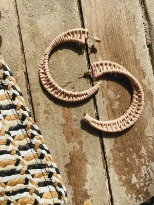 Ornate Braided Hoop Earrings