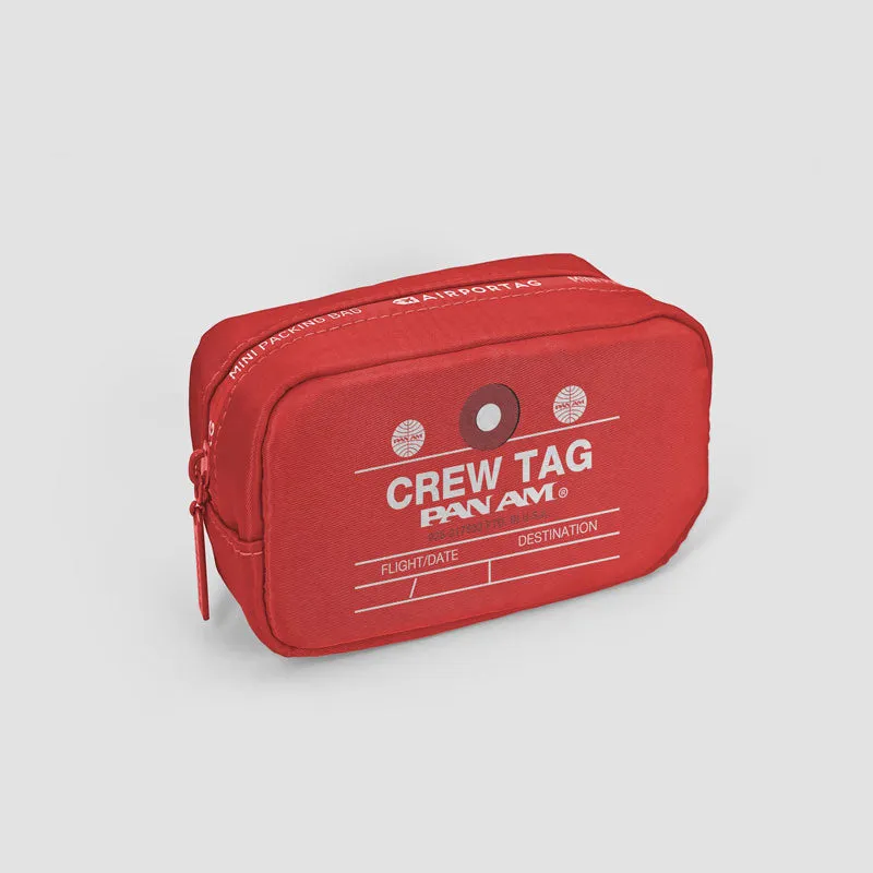 Pan Am - Crew Tag - Mini Packing Bag