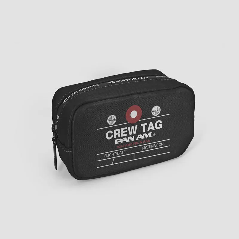 Pan Am - Crew Tag - Mini Packing Bag