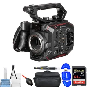 Panasonic AU-EVA1 Compact 5.7K Super 35mm Cinema Camera w/ 64GB SD, Card Reader, Gadget Bag, Cleaning Pen, Blower &amp; Cleaning Kit