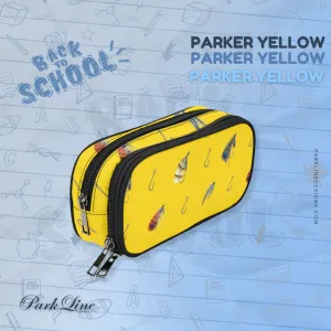 Parker Yellow Pencil Pouch | Durable Organizer for Pens & Supplies