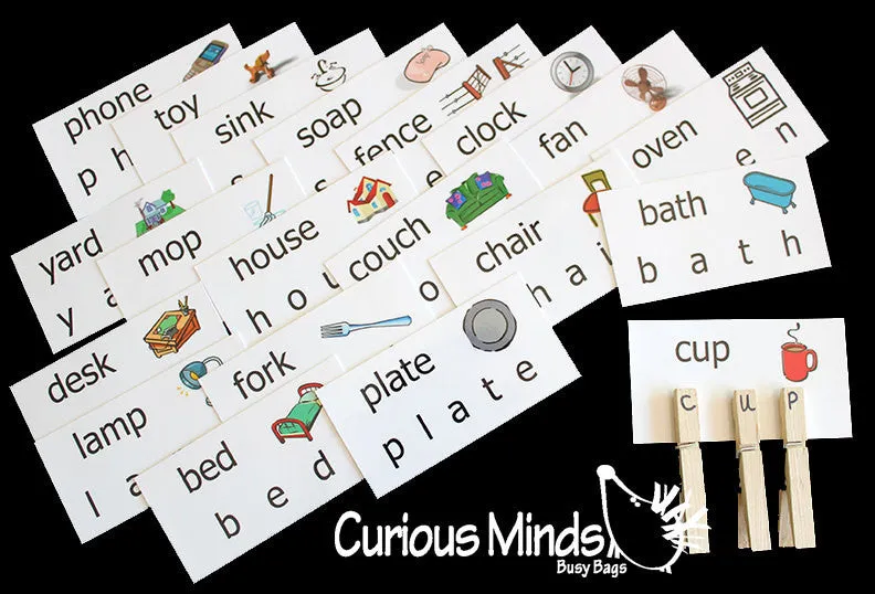 PDF Word Cards - House, Pets, Zoo, Bugs, Cars and trucks, Sealife, School, Food, Farm, clothing, body