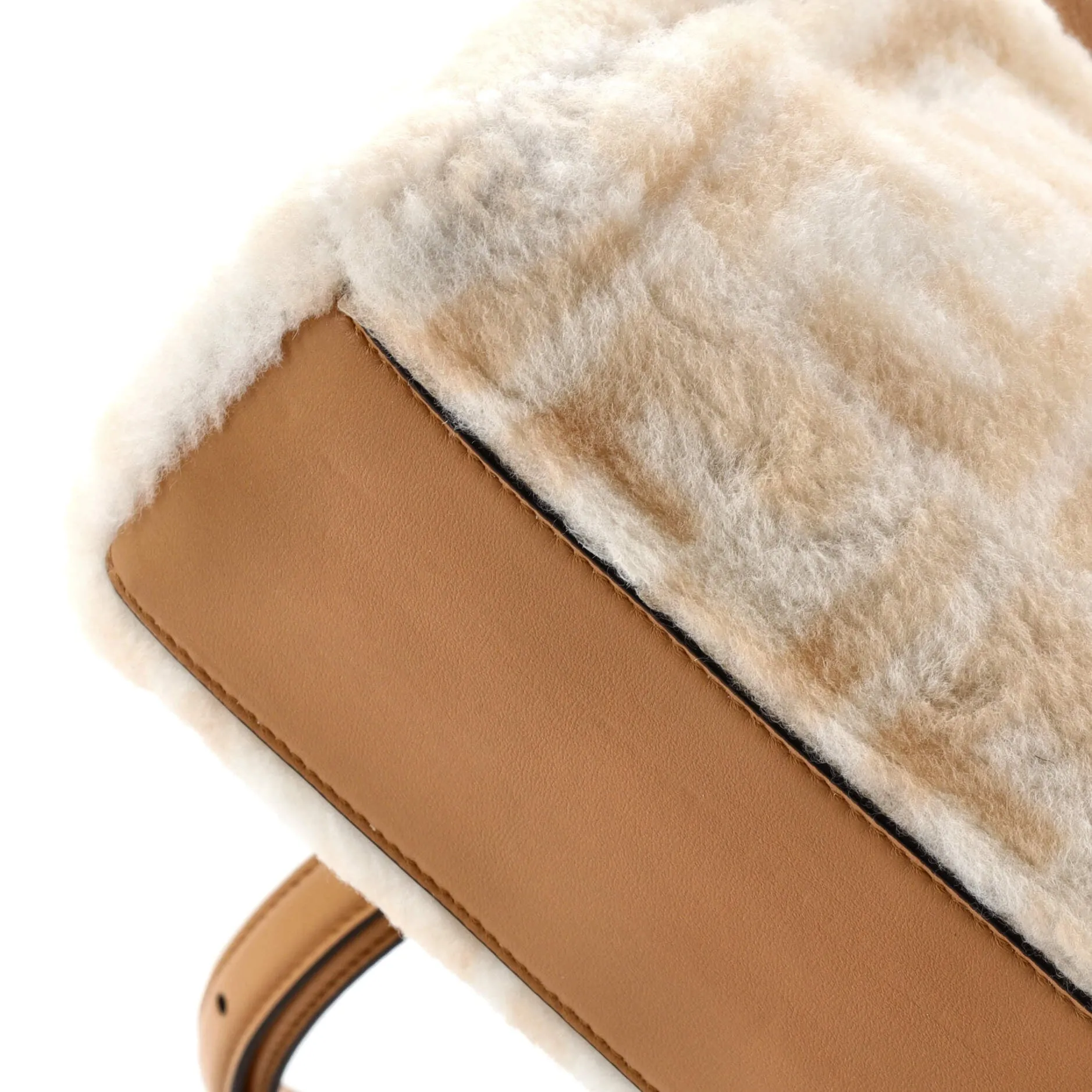 Peekaboo Bag Zucca Shearling Mini