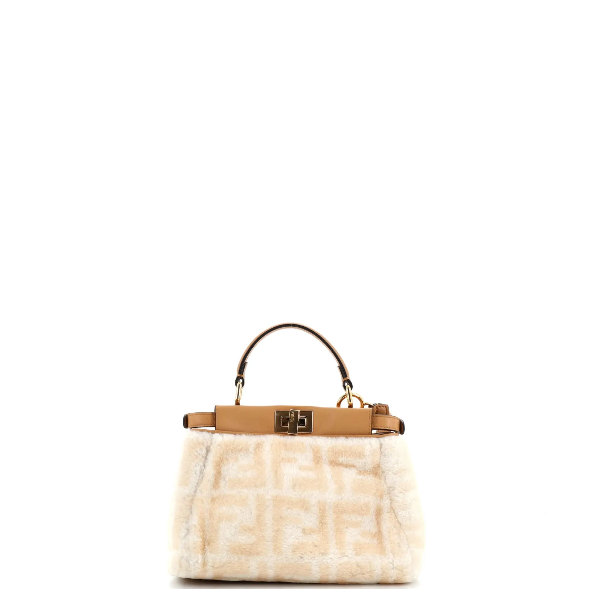 Peekaboo Bag Zucca Shearling Mini