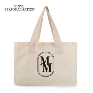 Personalised Canvas Shopper Bag - Natural