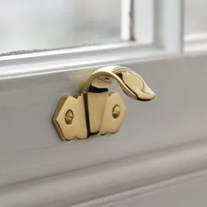 Polished Brass Ornate Sash Window Lift