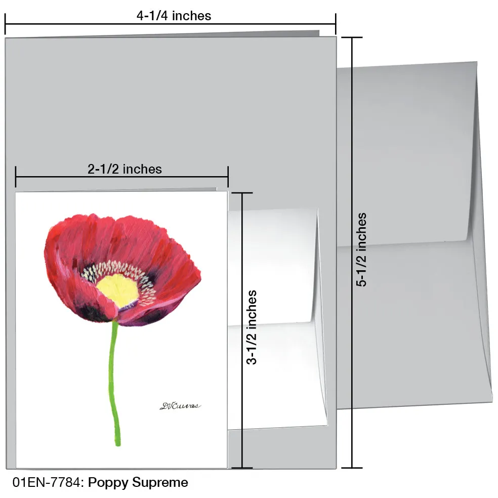 Poppy Supreme, Greeting Card (7784)