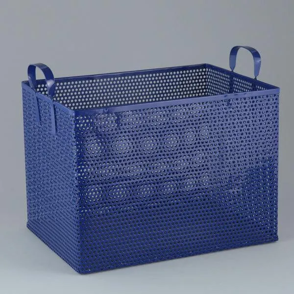 Powder Coated Steel Basket for Home | Laundry Cloth Organizer Bucket