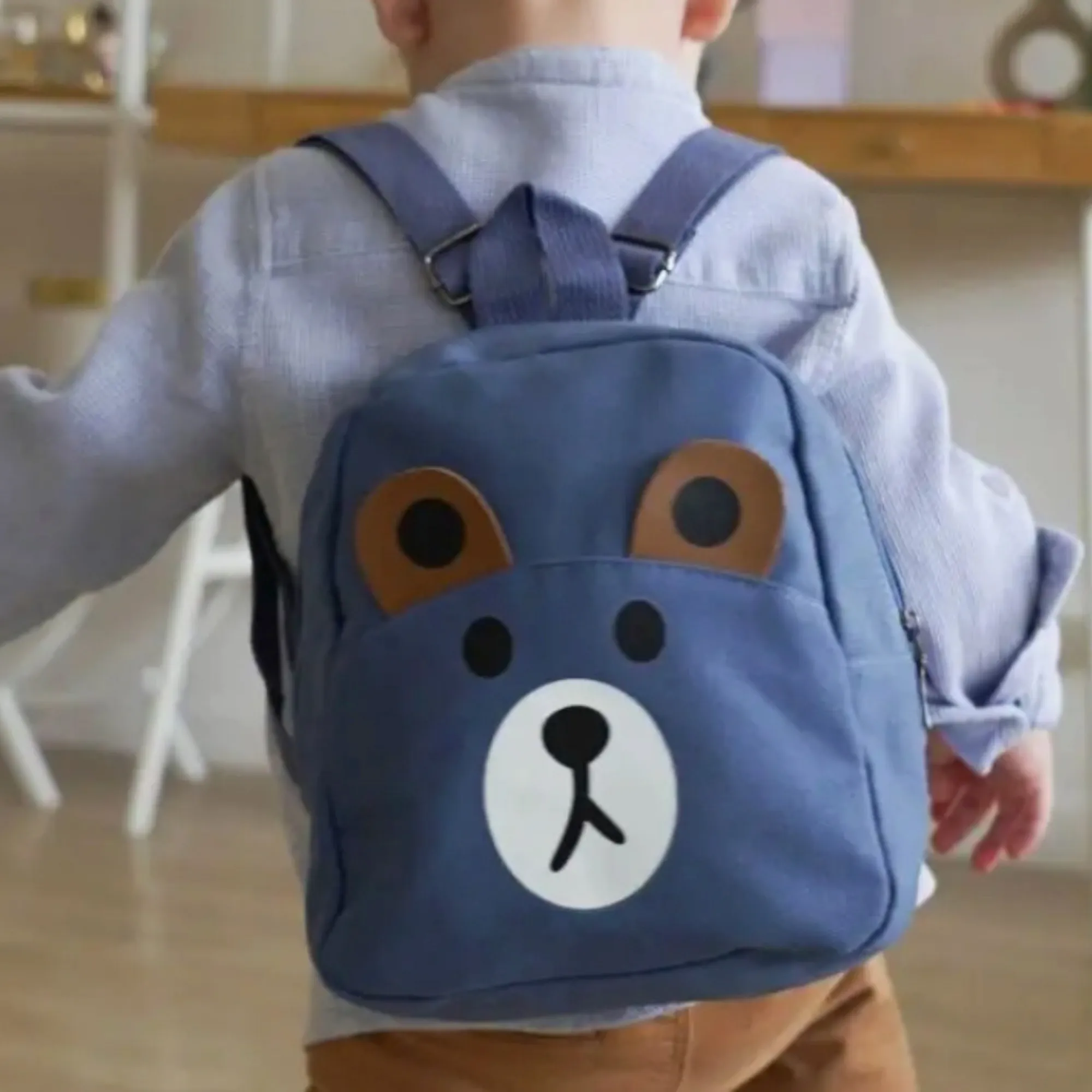 Preschool Children's Teddy Backpack - Blue