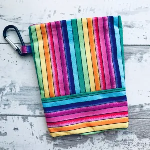 Rainbow Stripe Treat & Poobag Holder