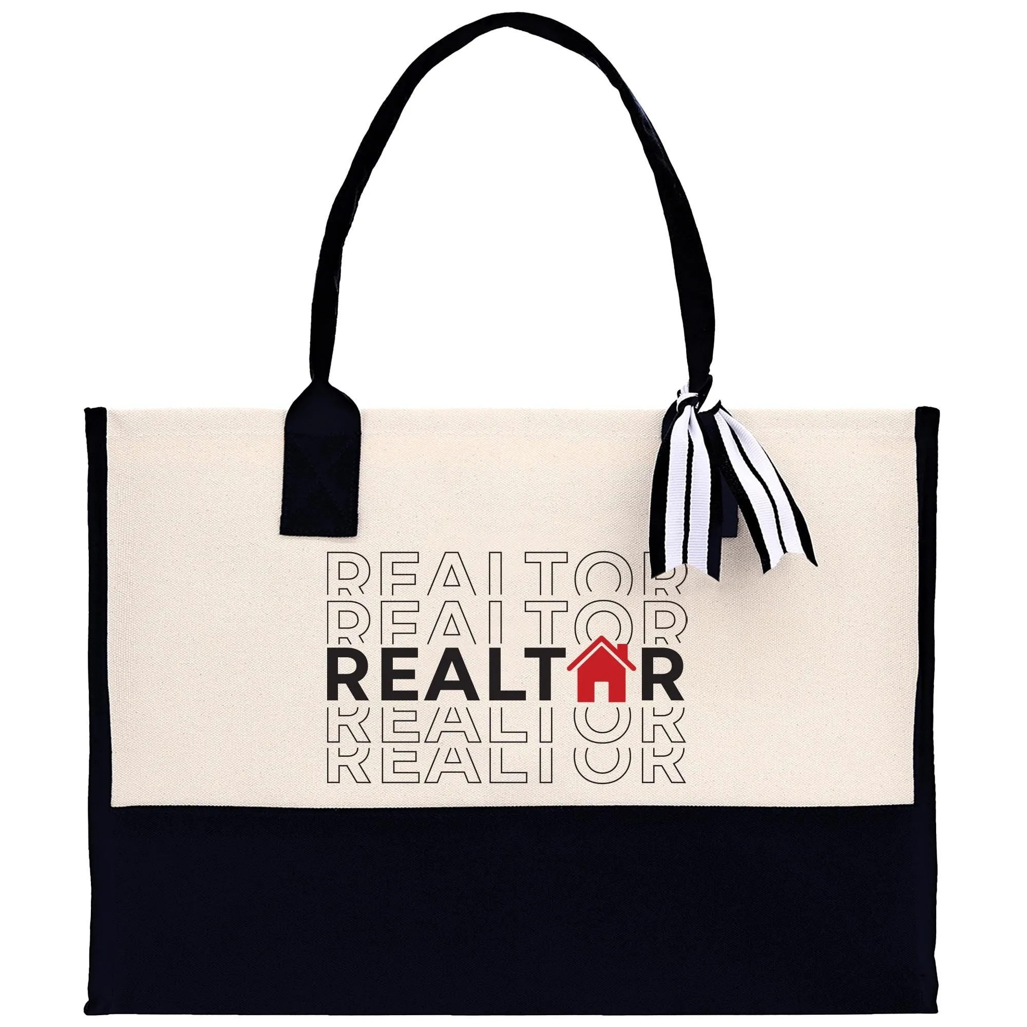 Realtor Cotton Canvas Tote Bag Real Estate Agent Gift Bulk Realtor Swag Bag (RET1018)