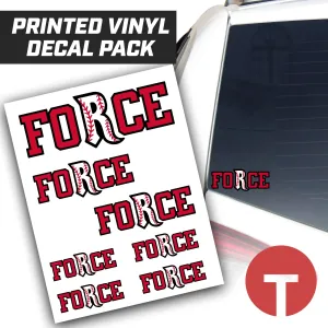 Relentless Force - LOGO 3 - Logo Vinyl Decal Pack