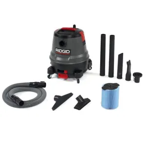 RIDGID 1250RV 12 Gal Motor-On-Bottom Wet/Dry Vac 50333