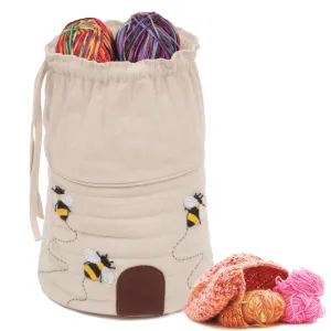 Round Craft Bag with Drawstring