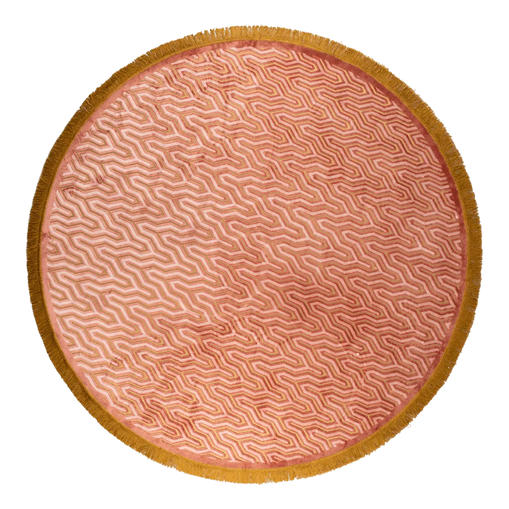 Round rug I FEEL SO SOFT pink