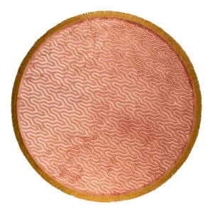 Round rug I FEEL SO SOFT pink