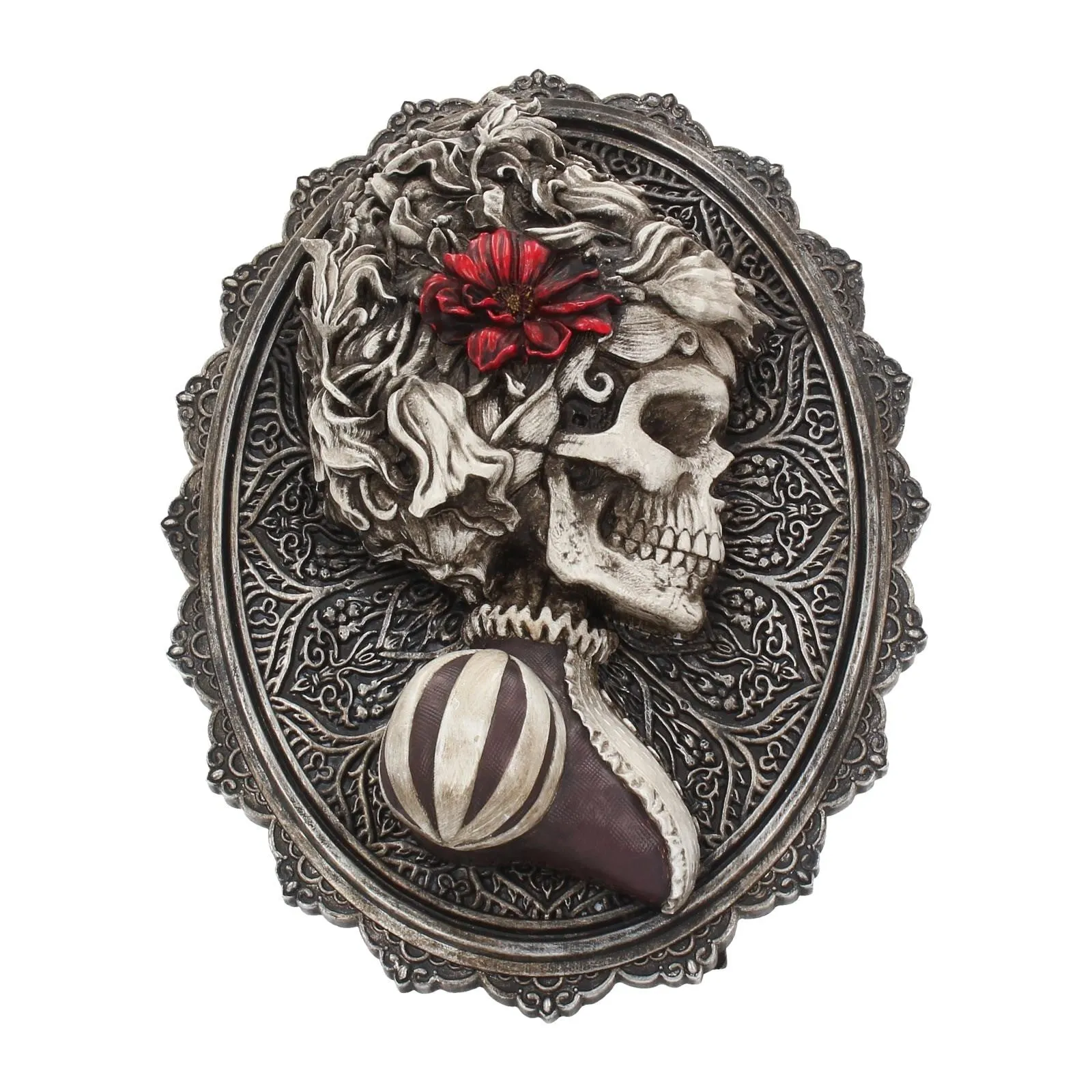 She Skeleton Wall Plaque